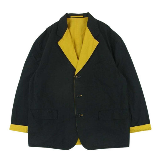 COMME des GARCONS HOMME PLUS コムデギャルソンオムプリュス AD1989 AD1989 アーカイブ ヴィンテージプリュス PJ-111080 リバーシブル コットン テーラードジャケット イエロー系 M【中古】