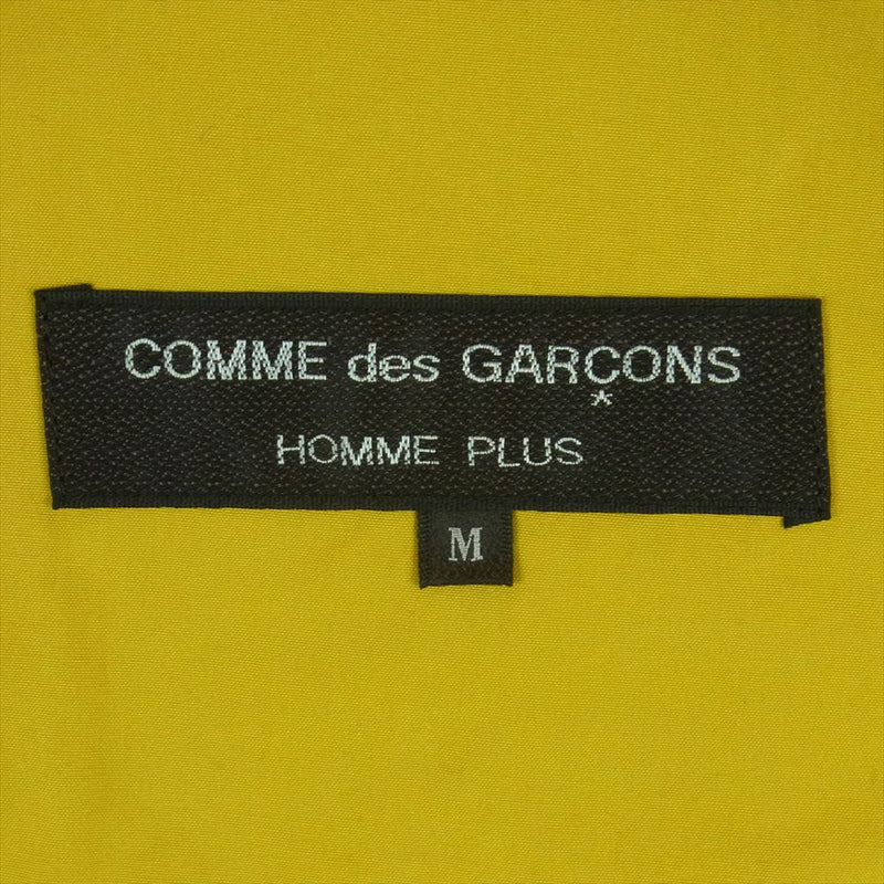 COMME des GARCONS HOMME PLUS コムデギャルソンオムプリュス AD1989 AD1989 アーカイブ ヴィンテージプリュス PJ-111080 リバーシブル コットン テーラードジャケット イエロー系 M【中古】