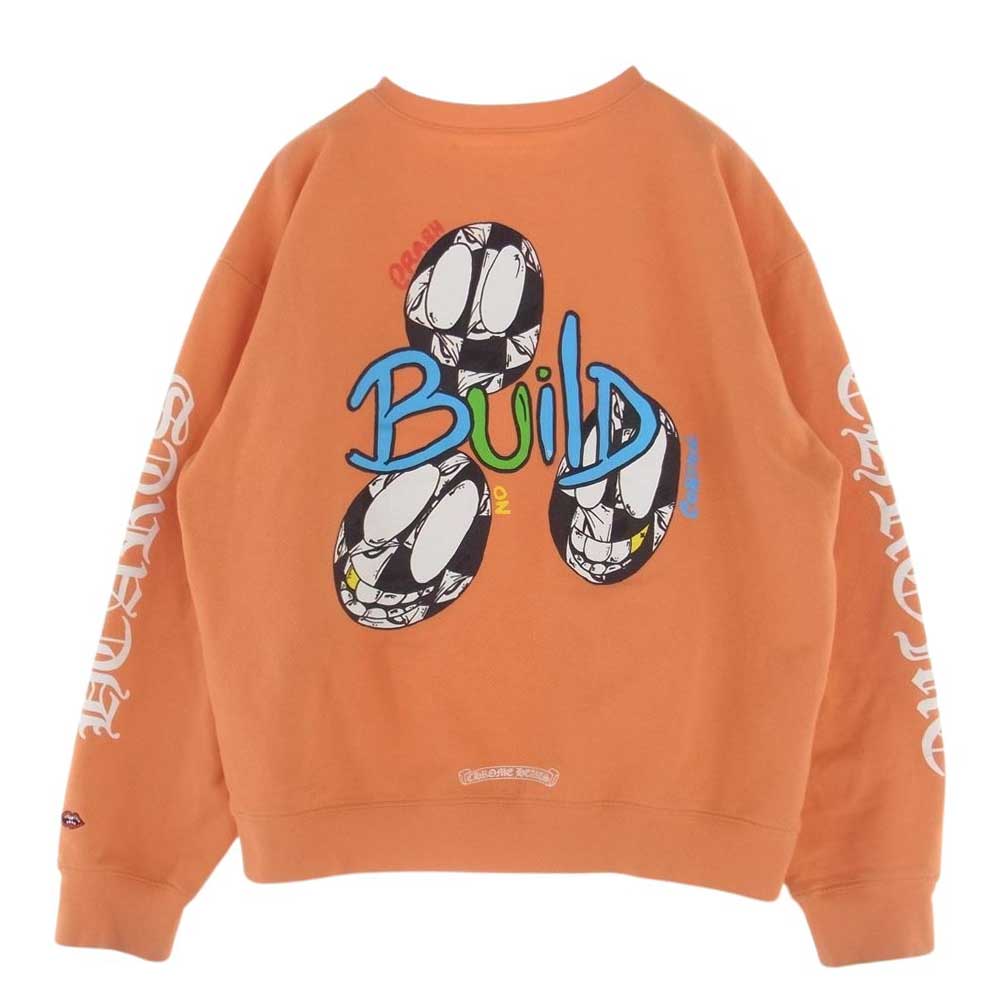 CHROME HEARTS クロムハーツ（原本無） 21SS × Matty Boy マッティボーイ Orange Link Sweatshirt スウェット オレンジ系 XL【中古】