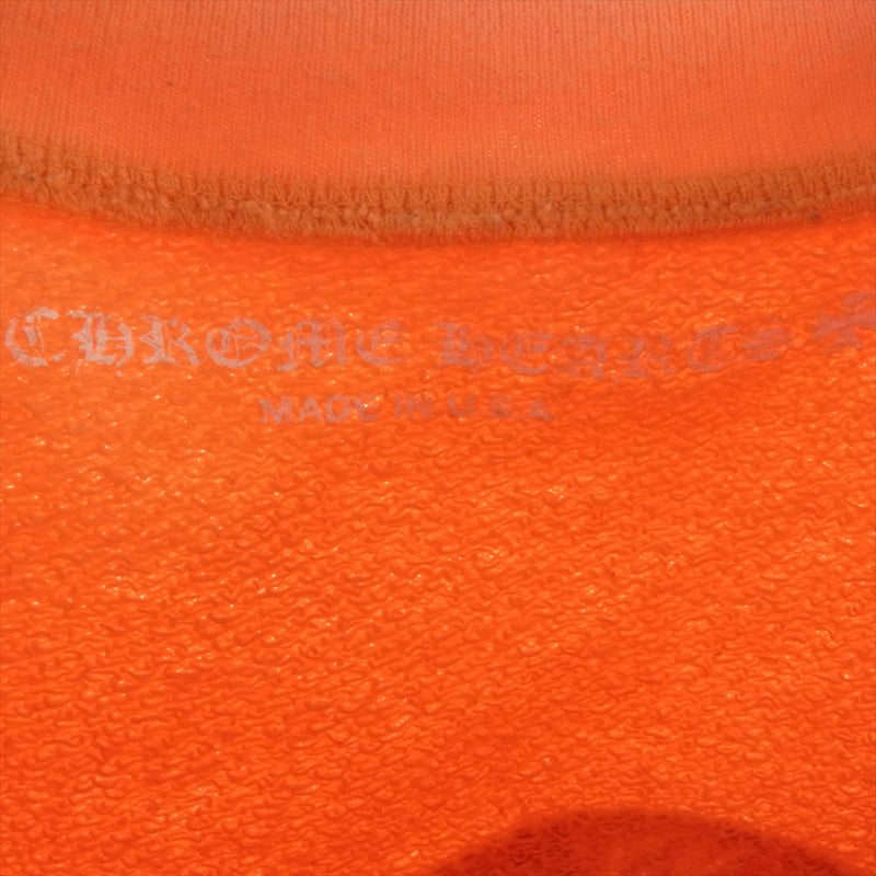 CHROME HEARTS クロムハーツ（原本無） 21SS × Matty Boy マッティボーイ Orange Link Sweatshirt スウェット オレンジ系 XL【中古】