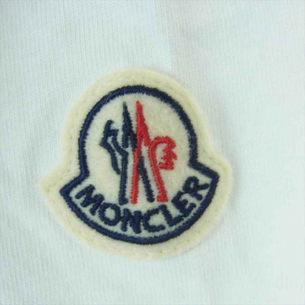 MONCLER モンクレール MAGLIA T-SHIRT マグリア ペンキ 刺繍 半袖 Tシャツ ホワイト系 M【中古】