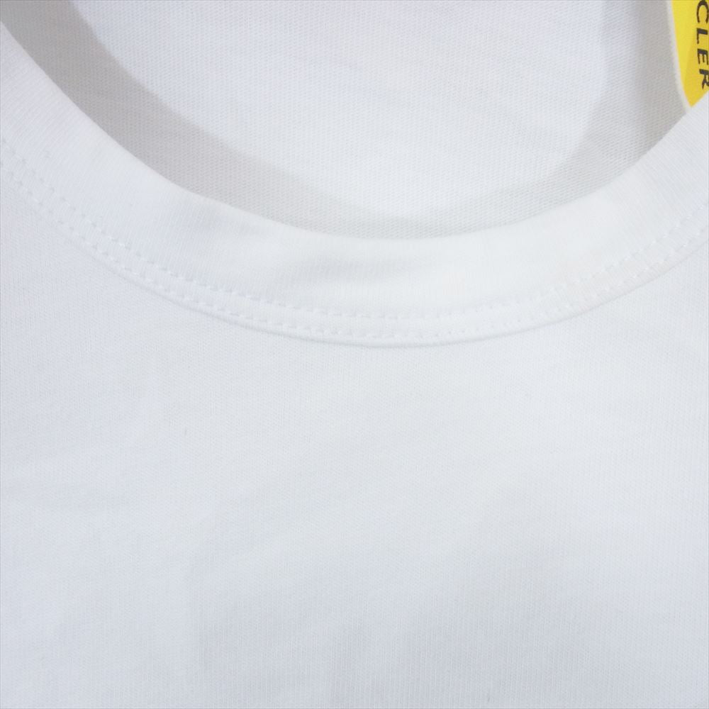 MONCLER モンクレール × MAMIWATA マミワタ MAGLIA T-SHIRT マグリア 胸ロゴ ワッペン 半袖 Tシャツ ホワイト系 S【中古】