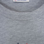 MONCLER モンクレール × KITH MAGLIA T-SHIRT アイコンロゴ クルーネック 半袖 Tシャツ グレー系 S【中古】