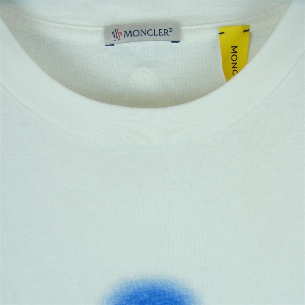 MONCLER モンクレール JW ANDERSON JWアンダーソン GARMENT DYED SS T-SHIRT ジーニアス 半袖 Tシャツ ホワイト系 S【中古】