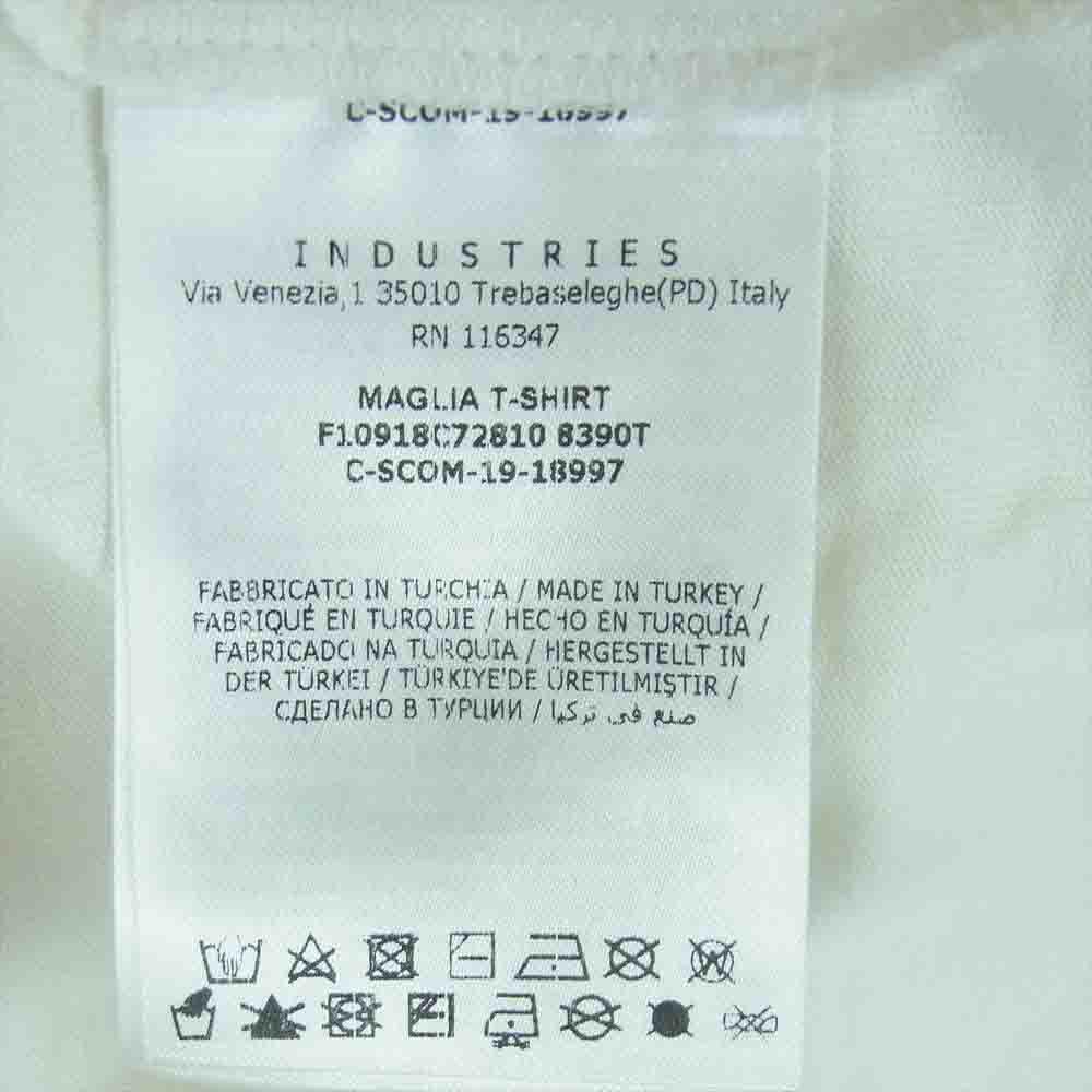 MONCLER モンクレール MAGLIA T-SHIRT マグリア パイル ビッグロゴ ワッペン 半袖 Tシャツ オフホワイト系 M【中古】