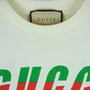 GUCCI グッチ 19SS Blade Print Tee ブレードプリント ロゴ 半袖 Tシャツ オフホワイト系 クリーム色系 XS【美品】【中古】
