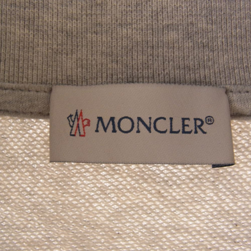 MONCLER モンクレール MAGLIA CARDIGAN マグリア カーディガン ロゴ 袖ライン トラック ジャケット グレー グレー系 M【中古】