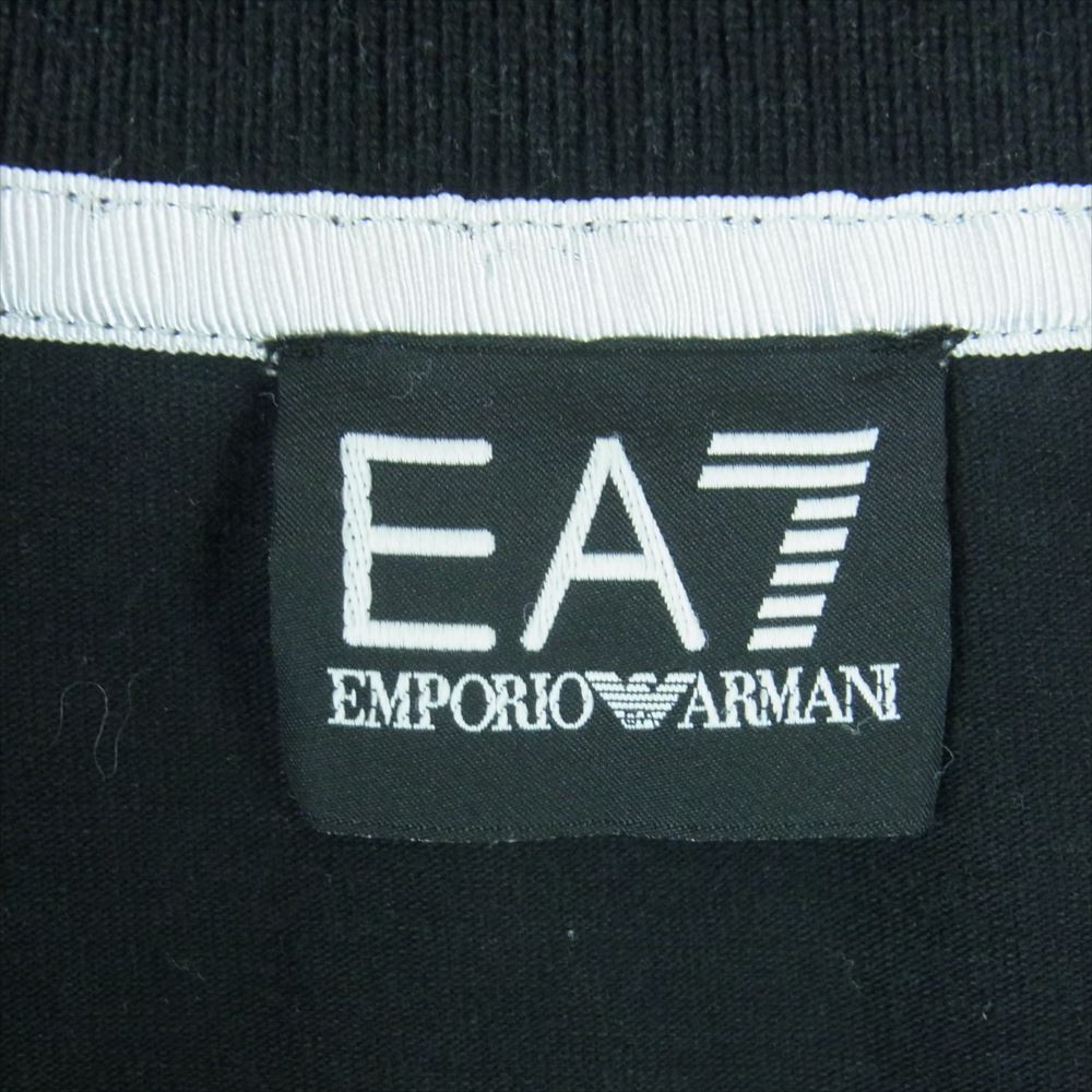 Emporio Armani エンポリオ・アルマーニ 3YPF80 PJ18Z EA7 ロゴ 半袖 ポロ シャツ トルコ製 ブラック系 3XL【中古】