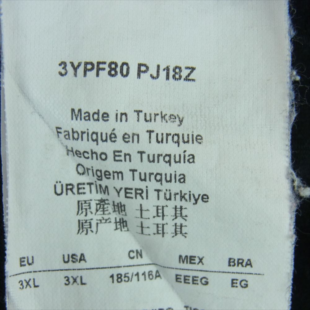 Emporio Armani エンポリオ・アルマーニ 3YPF80 PJ18Z EA7 ロゴ 半袖 ポロ シャツ トルコ製 ブラック系 3XL【中古】