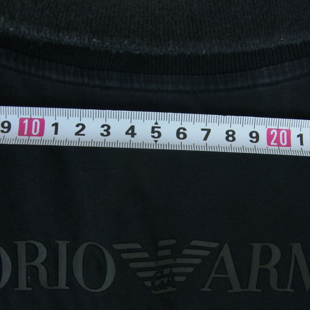 Emporio Armani エンポリオ・アルマーニ 3YPF80 PJ18Z EA7 ロゴ 半袖 ポロ シャツ トルコ製 ブラック系 3XL【中古】
