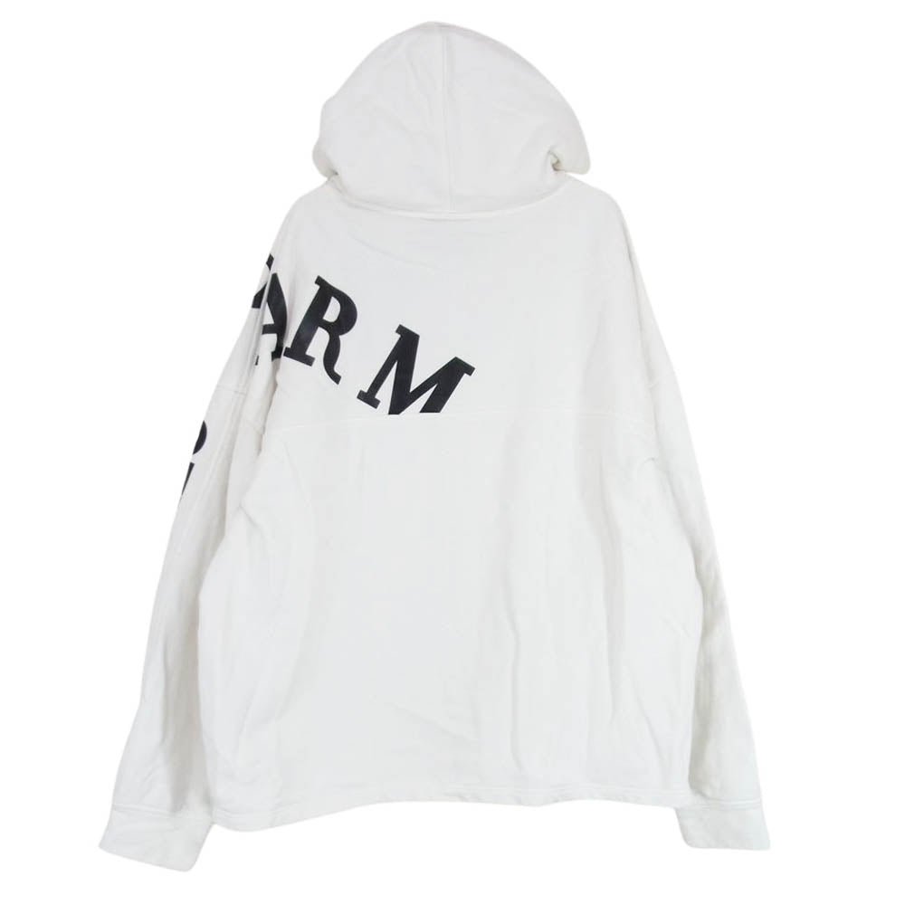 Emporio Armani エンポリオ・アルマーニ 6H1MM9 1JQKZ ロゴ ラバーパッチ パーカー フーディー  ホワイト系 XL【中古】