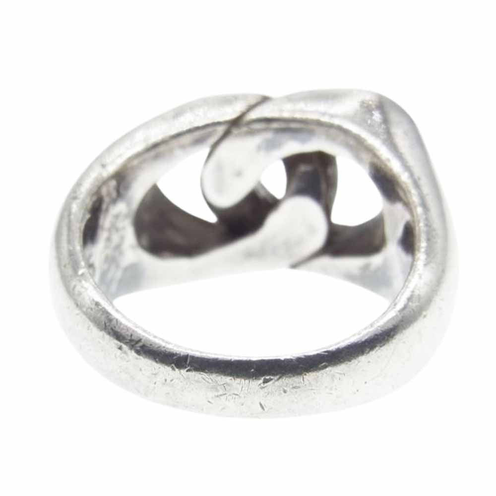 Ghost ゴースト 石付き シルバー リング シルバー系 15号【中古】