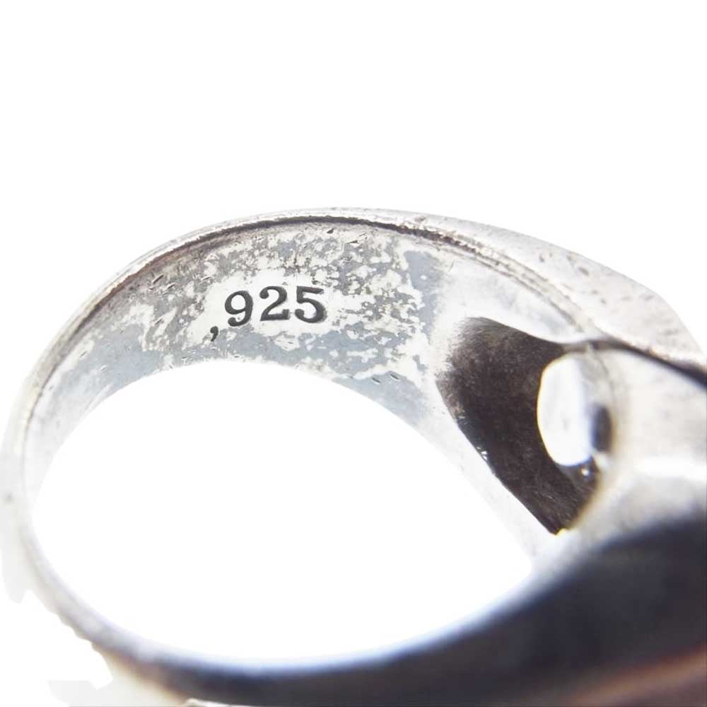 Ghost ゴースト 石付き シルバー リング シルバー系 15号【中古】