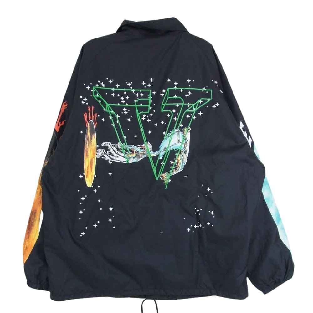 SAINT MICHAEL セントマイケル SM-A22-0000-082 【難有】VL COACH JACKET SKULL ヴィーロンコーチ ジャケット ブラック系 L【中古】