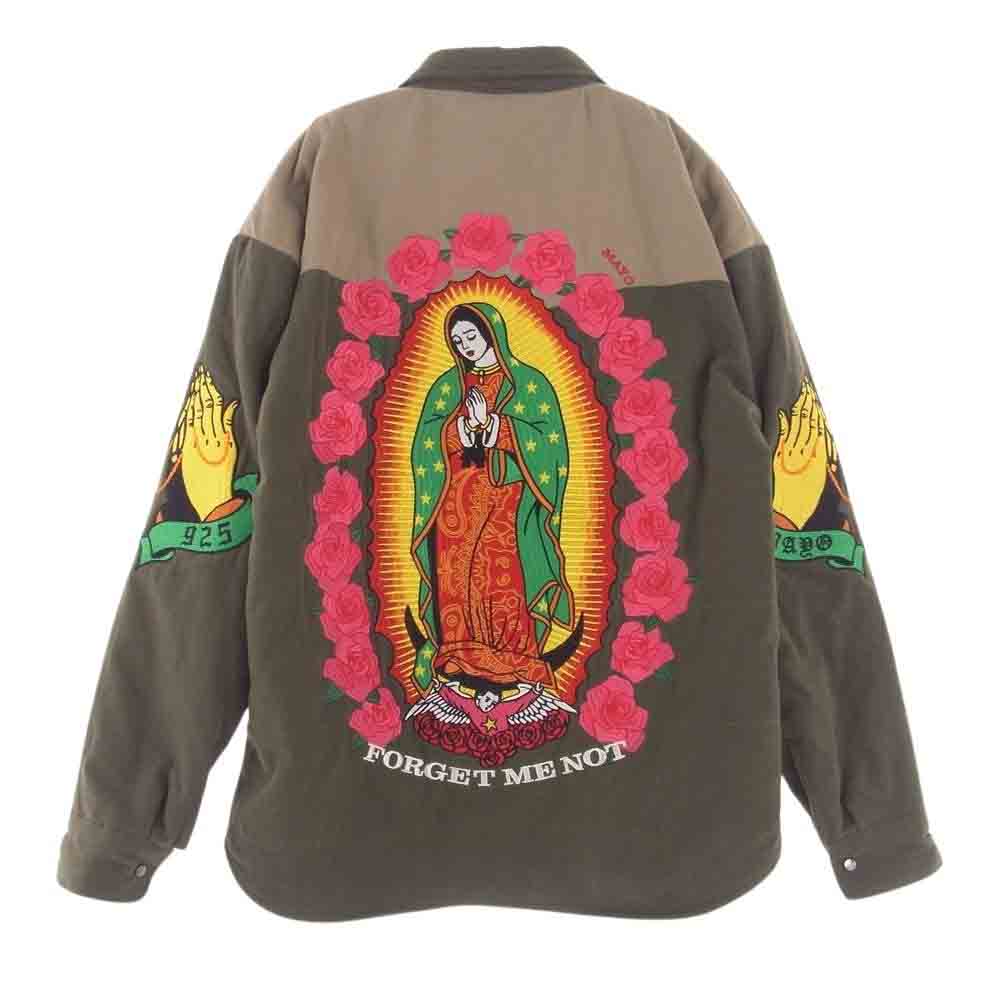 メイヨー 22MY-SHJK2201 Embroidery Maria Shirt Jacket エンブロイダリー マリア シャツ ジャケット カーキ系 XL【中古】