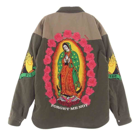 メイヨー 22MY-SHJK2201 Embroidery Maria Shirt Jacket エンブロイダリー マリア シャツ ジャケット カーキ系 XL【中古】