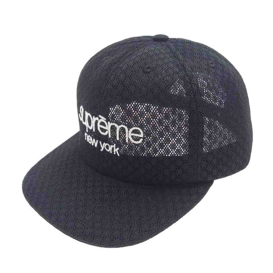 Supreme シュプリーム 22SS CLASSIC LOGO AIR MESH クラシックロゴ エア メッシュ キャップ 帽子 ブラック系【中古】