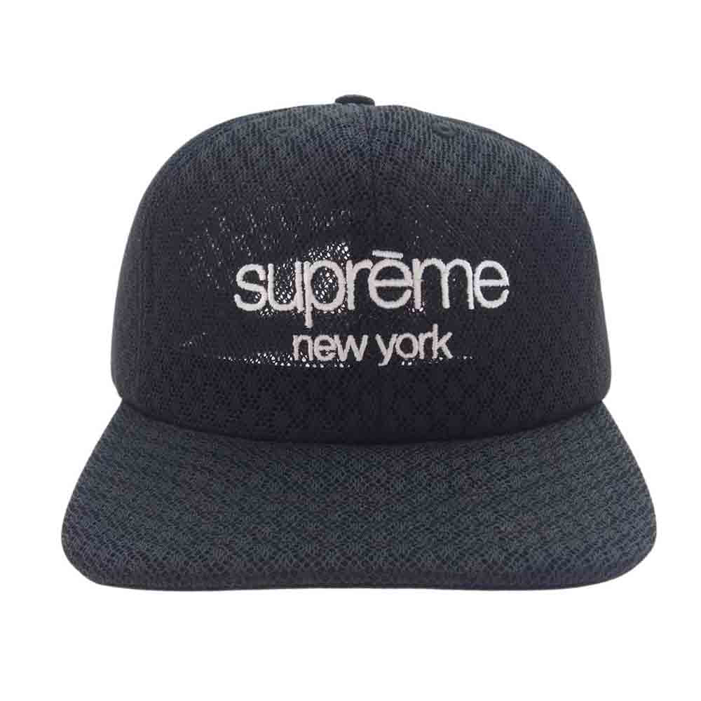 Supreme シュプリーム 22SS CLASSIC LOGO AIR MESH クラシックロゴ エア メッシュ キャップ 帽子 ブラック系【中古】