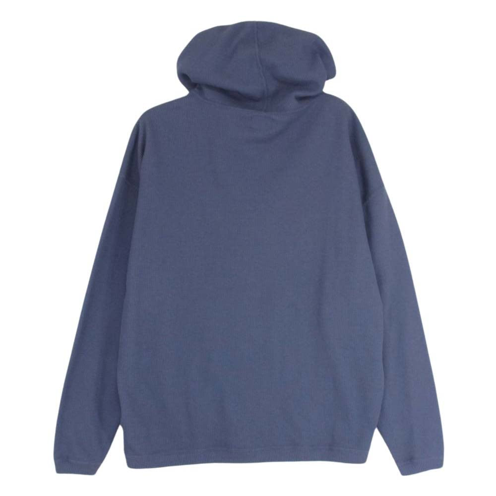 ANDFAMILYS アンドファミリー XX-22091 Thermal Hooded Shirts サーマル フーデッド プルオーバー パーカー ブルー系 M【極上美品】【中古】