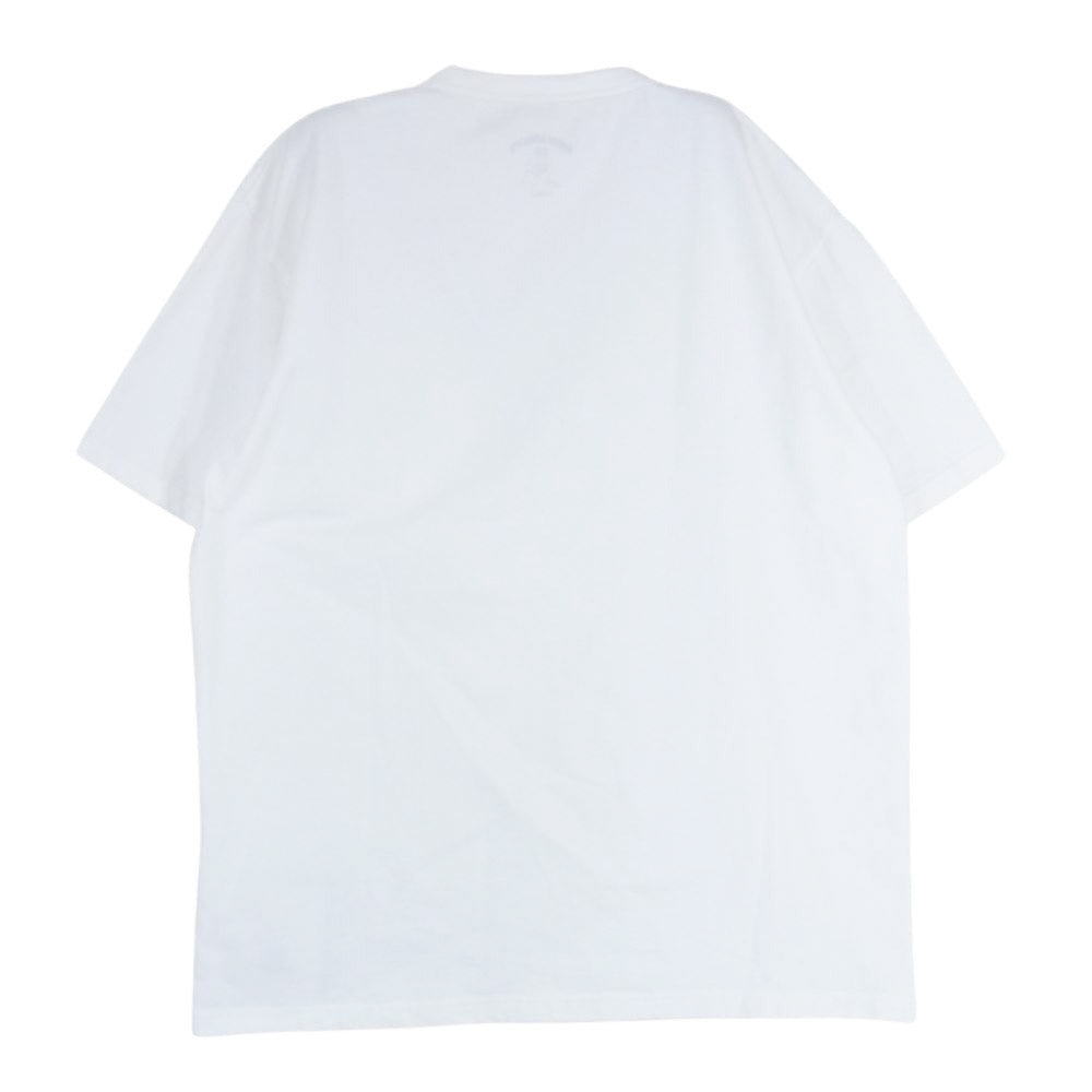 ANDFAMILYS アンドファミリー XX-22052P CN TEE BIG CHUG Mr. クルーネック 胸ロゴ 半袖 Tシャツ ホワイト系 S【中古】