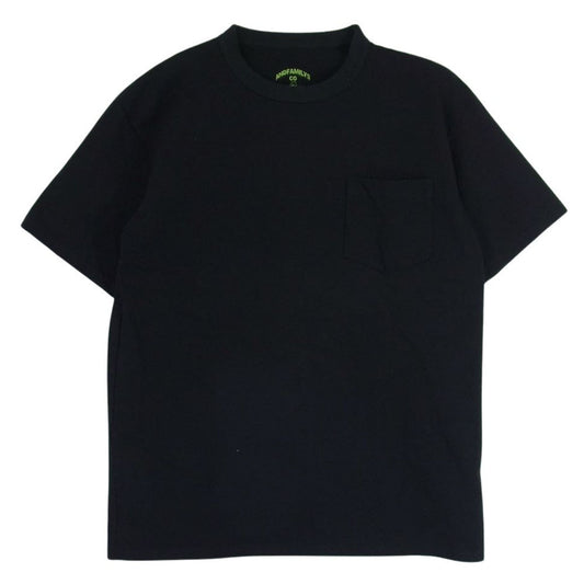 ANDFAMILYS アンドファミリー XX-21051 CN Tee Big Chug クルーネック ポケット 半袖 Tシャツ ブラック系 S【美品】【中古】