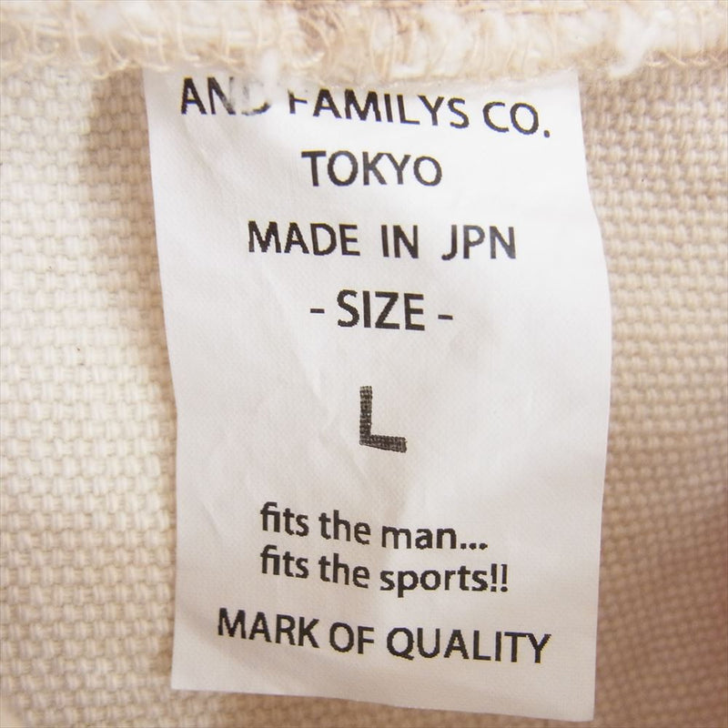 ANDFAMILYS アンドファミリー JK-2310753 DRUG RUG HOODIE ドラッグ ラグ フーディ ジャケット パーカー レッド系 L【中古】