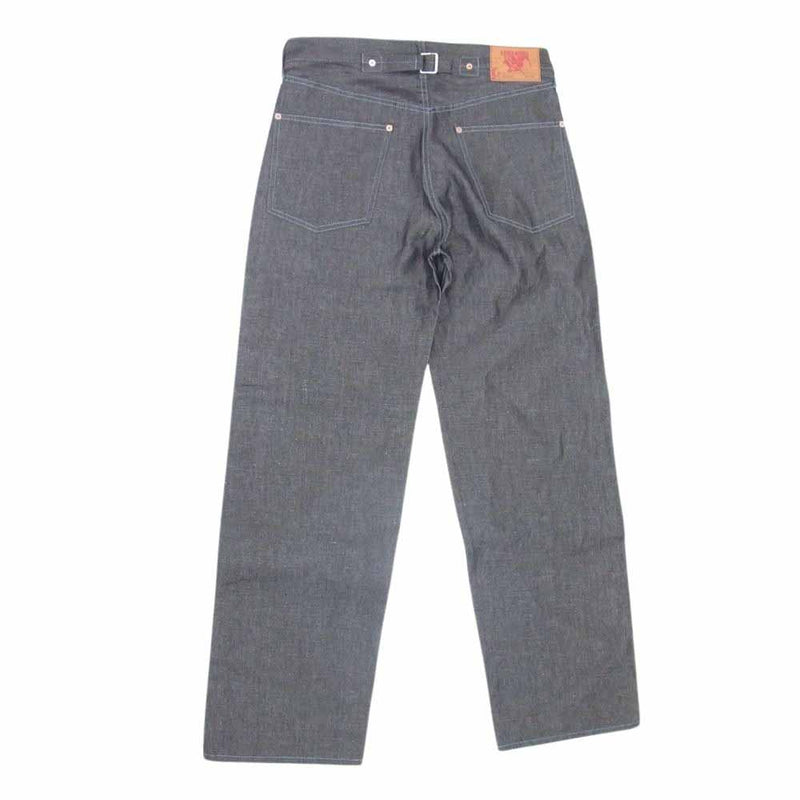 ANDFAMILYS アンドファミリー PT-2304735 6000CL DENIM PANTS コットン リネン ジップ デニム パンツ インディゴブルー系 S【極上美品】【中古】