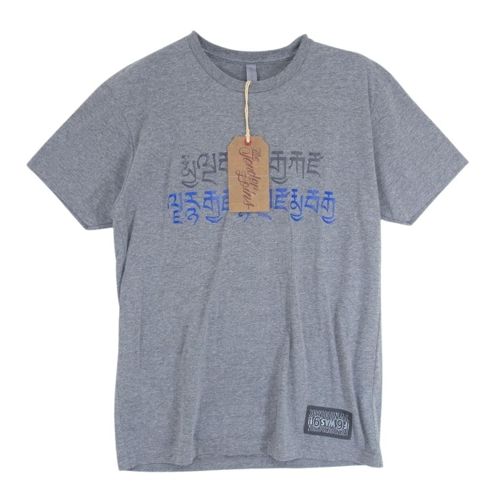 TENDERLOIN テンダーロイン 22SS TEE 2C ボルネオスカル ロゴ クルーネック 半袖 Tシャツ グレー系 M【美品】【中古】