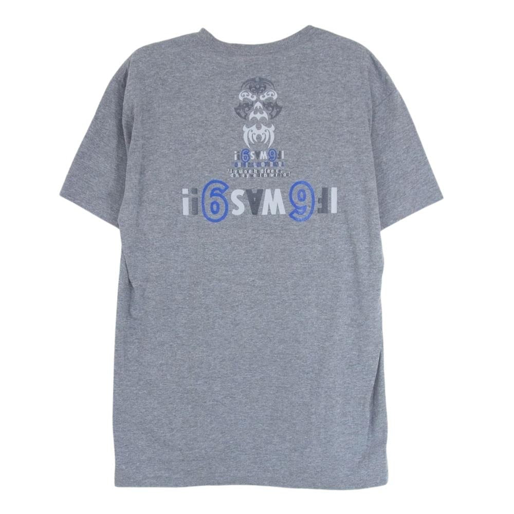 TENDERLOIN テンダーロイン 22SS TEE 2C ボルネオスカル ロゴ クルーネック 半袖 Tシャツ グレー系 M【美品】【中古】