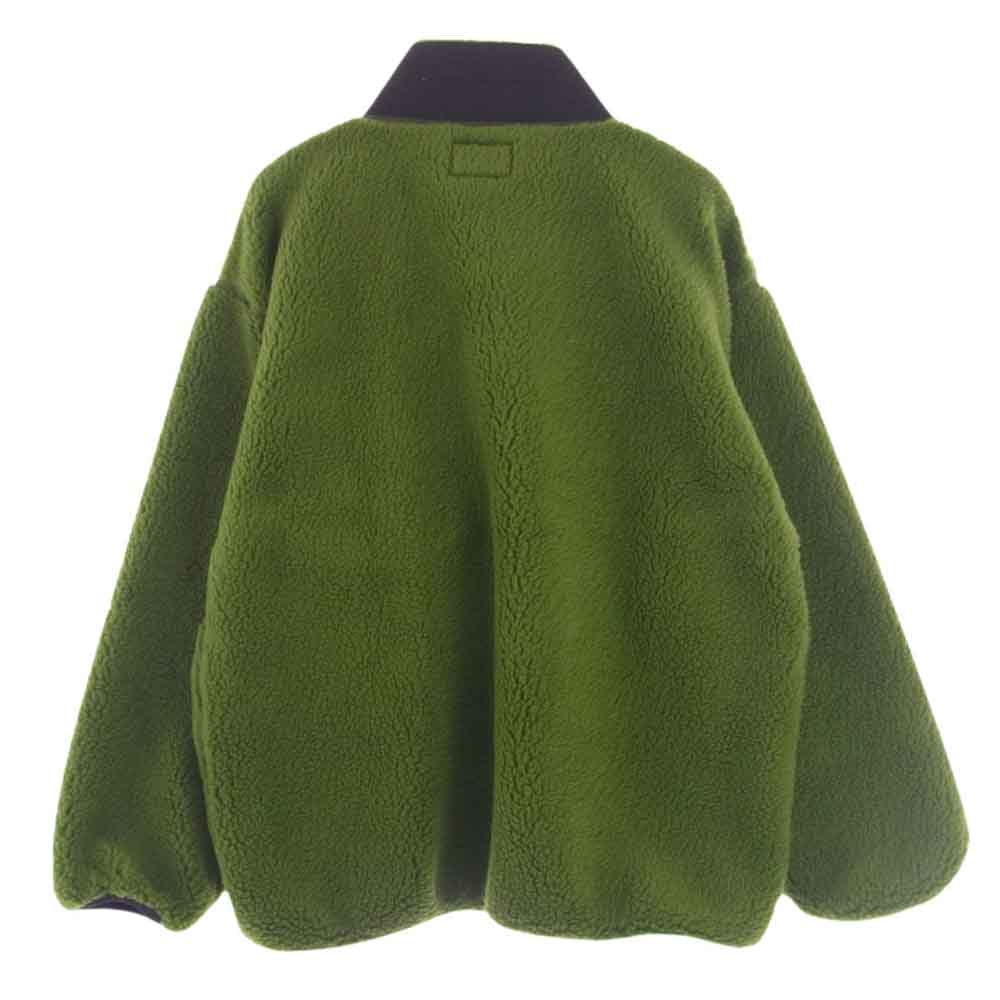 ANDFAMILYS アンドファミリー JK-2310752 ITALIAN BOA JACKET イタリアン ボア フリース ジャケット グリーン系 L【美品】【中古】