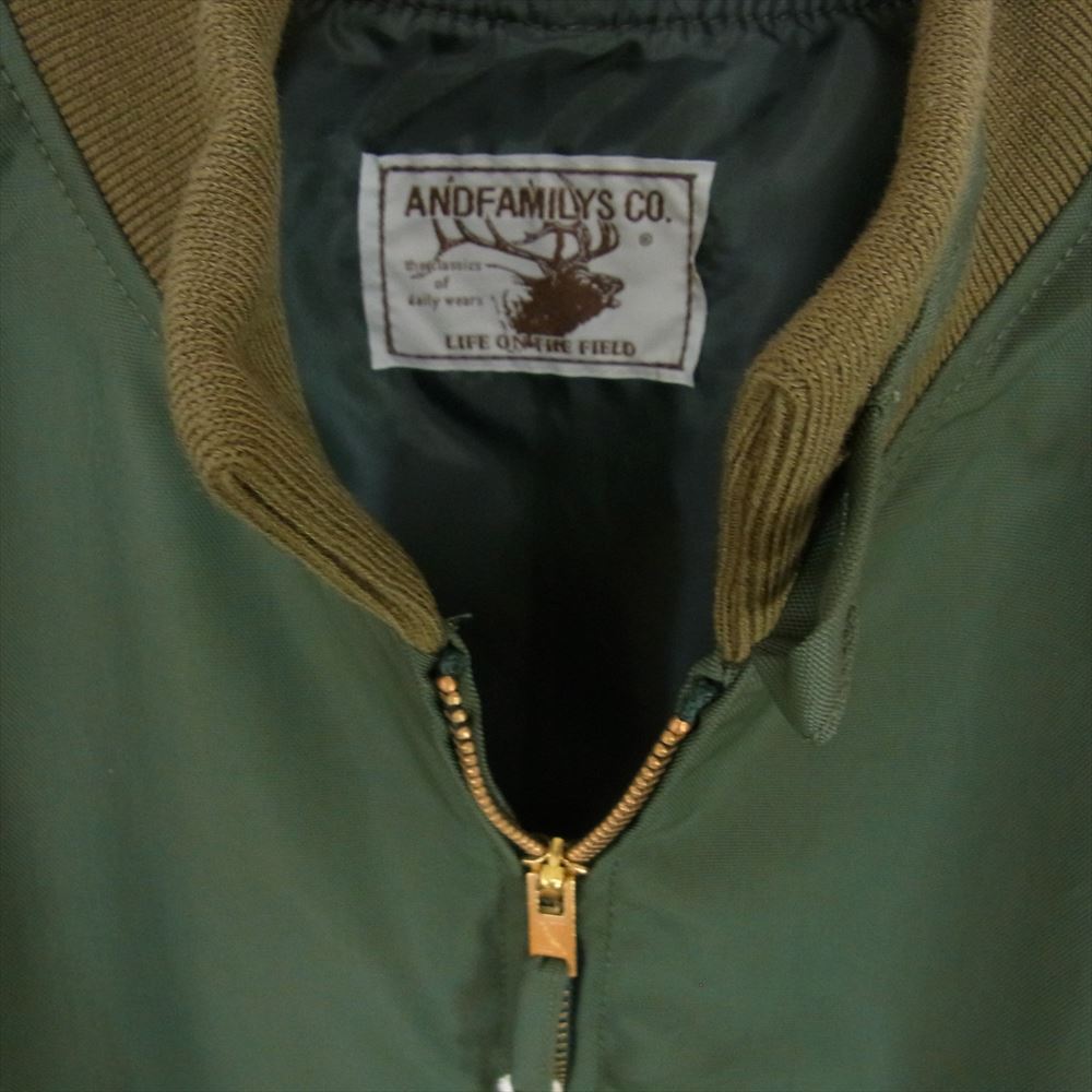 ANDFAMILYS アンドファミリー JK-2311755 WEP GONZ JACKET G-8 ゴンズ ジャケット カーキ系 L【極上美品】【中古】