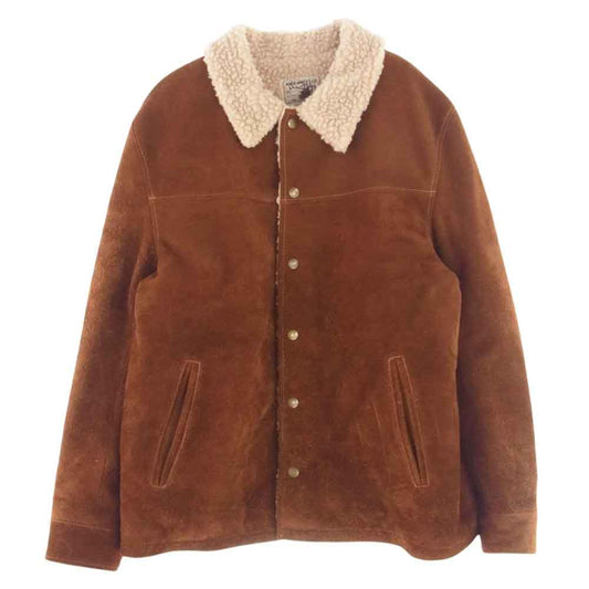 ANDFAMILYS アンドファミリー LET-2301723 SUEDE RANCH JACKET スエード ランチ 裏地ボア ジャケット ブラウン系 42【中古】