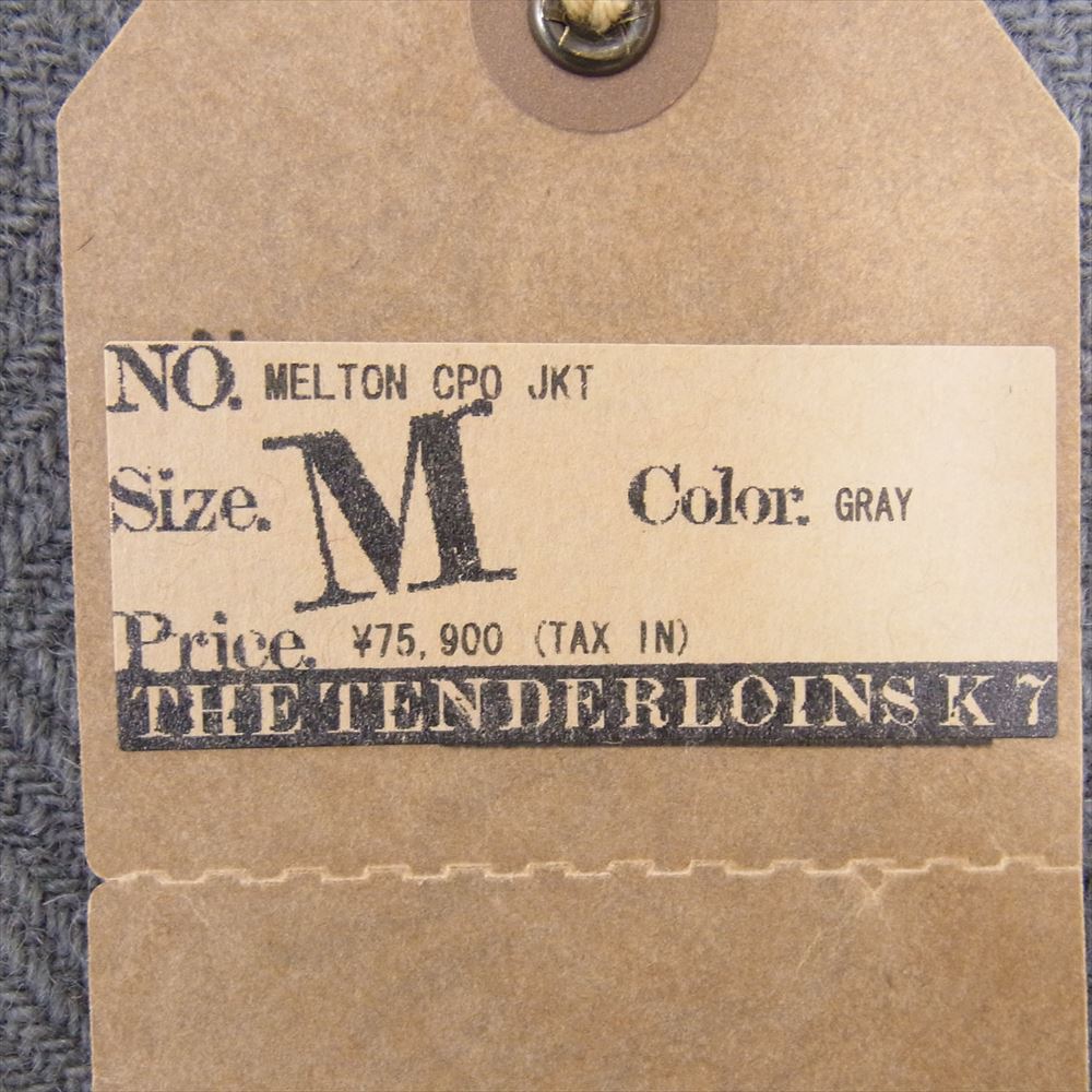 TENDERLOIN テンダーロイン MELTON CPO JKT メルトン ジャケット グレー系 M【極上美品】【中古】