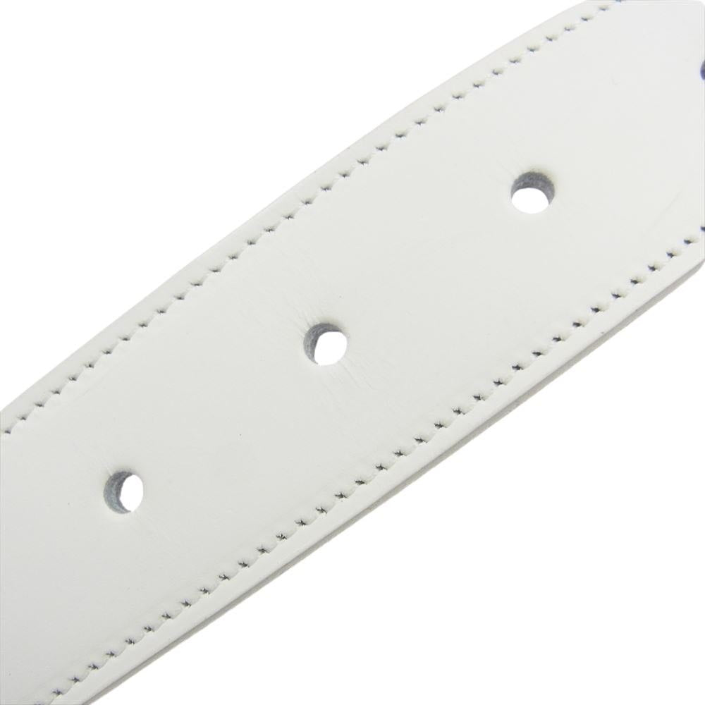 TORY LEATHER  2945 アメリカ製 イングランド ブライドルレザー ベルト ホワイト系 34【中古】
