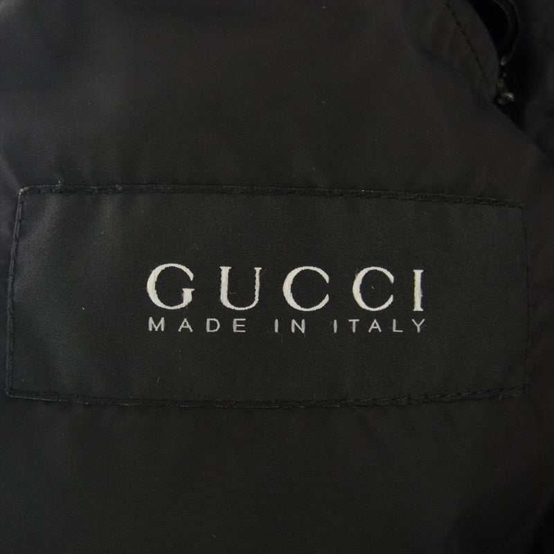 GUCCI グッチ 国内正規品 イタリア製 シェリーライン ダウンジャケット ブラック系 50【中古】