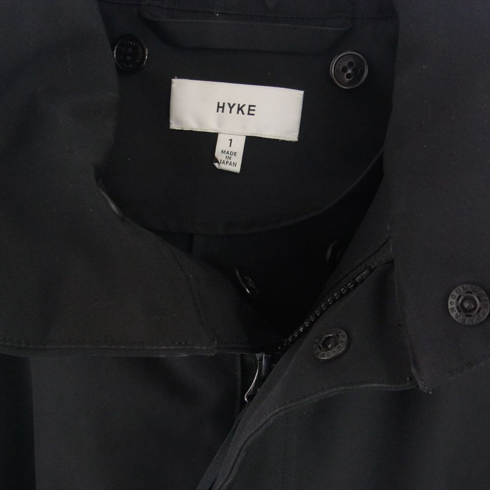 HYKE ハイク 202-17249 M-65 TYPE ミリタリー モッズコート ブラック系 1【中古】