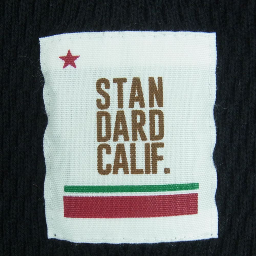 STANDARD CALIFORNIA スタンダードカリフォルニア SD WAFFLE THERMAL LS ワッフル サーマル ロングスリーブ Tシャツ 長袖 ブラック系 S【極上美品】【中古】