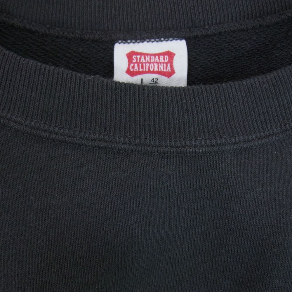 STANDARD CALIFORNIA スタンダードカリフォルニア SNOOPY スヌーピー SD COWABUNGA CREW SWEAT カワブンガ クルー スウェット トレーナー グレー系 L【極上美品】【中古】