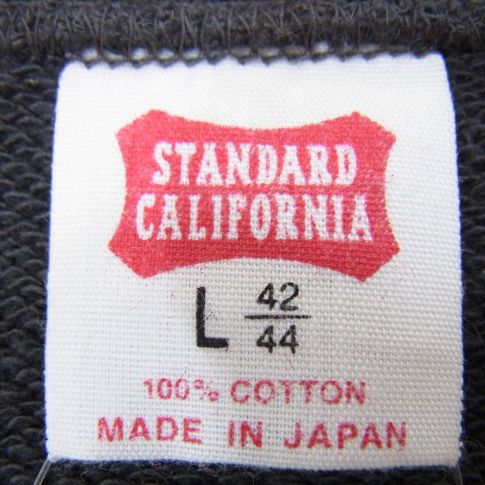 STANDARD CALIFORNIA スタンダードカリフォルニア SNOOPY スヌーピー SD COWABUNGA CREW SWEAT カワブンガ クルー スウェット トレーナー グレー系 L【極上美品】【中古】