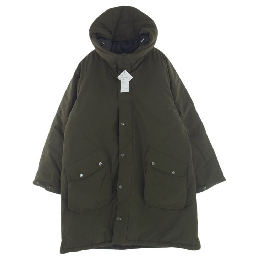 オーディエンス AUD7156 フード モッズコート  オリーブグリーン系 L【新古品】【未使用】【中古】
