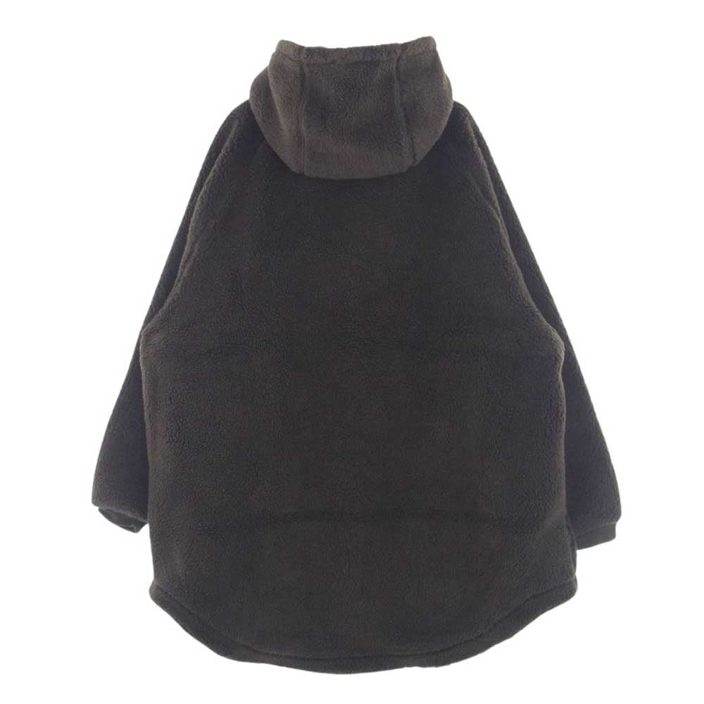 アップスケープオーディエンス AUD7101 ジップアップ フード ボア ジャケット パーカー ブラウン系 S【極上美品】【中古】