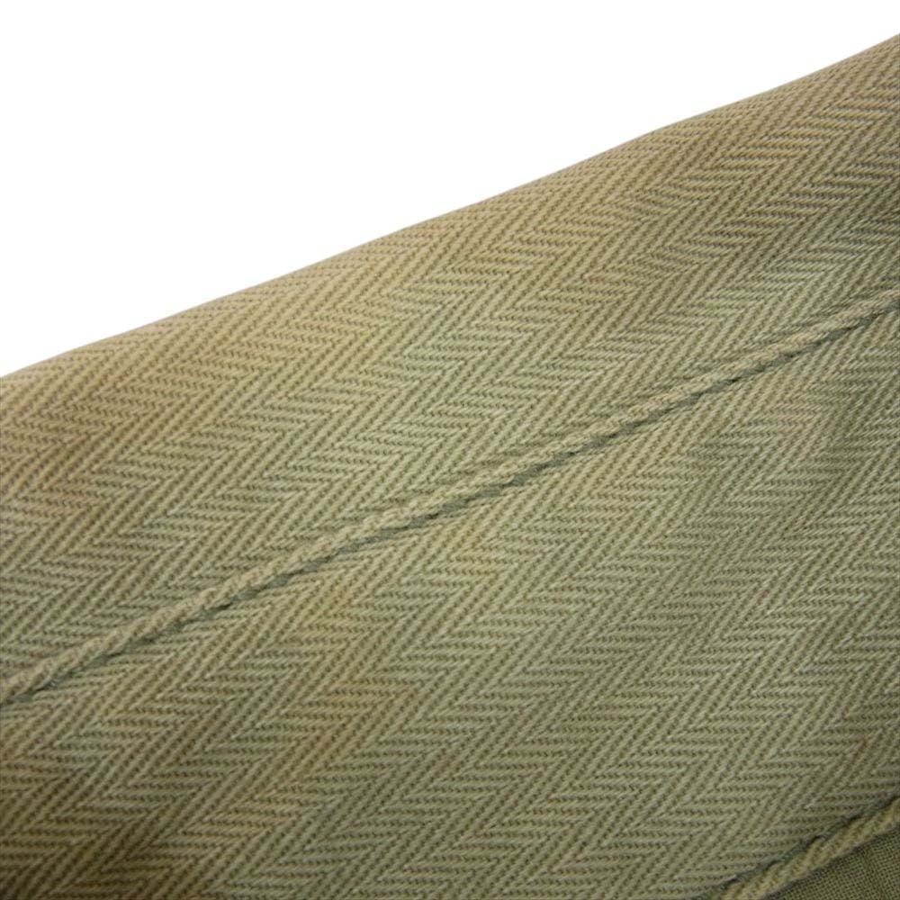 ブルコ WORK GARMENT ワーク ガーメント パッチワーク 長袖 シャツ ジャケット カーキ系 M【中古】