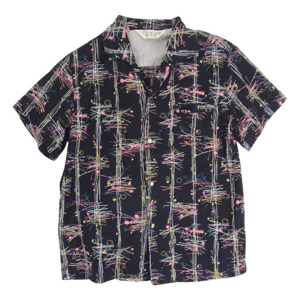 JELADO ジェラード starry gate Vincent Shirts ヴィンセントシャツ 総柄 オープンカラー 半袖 シャツ ブラック系 M【中古】