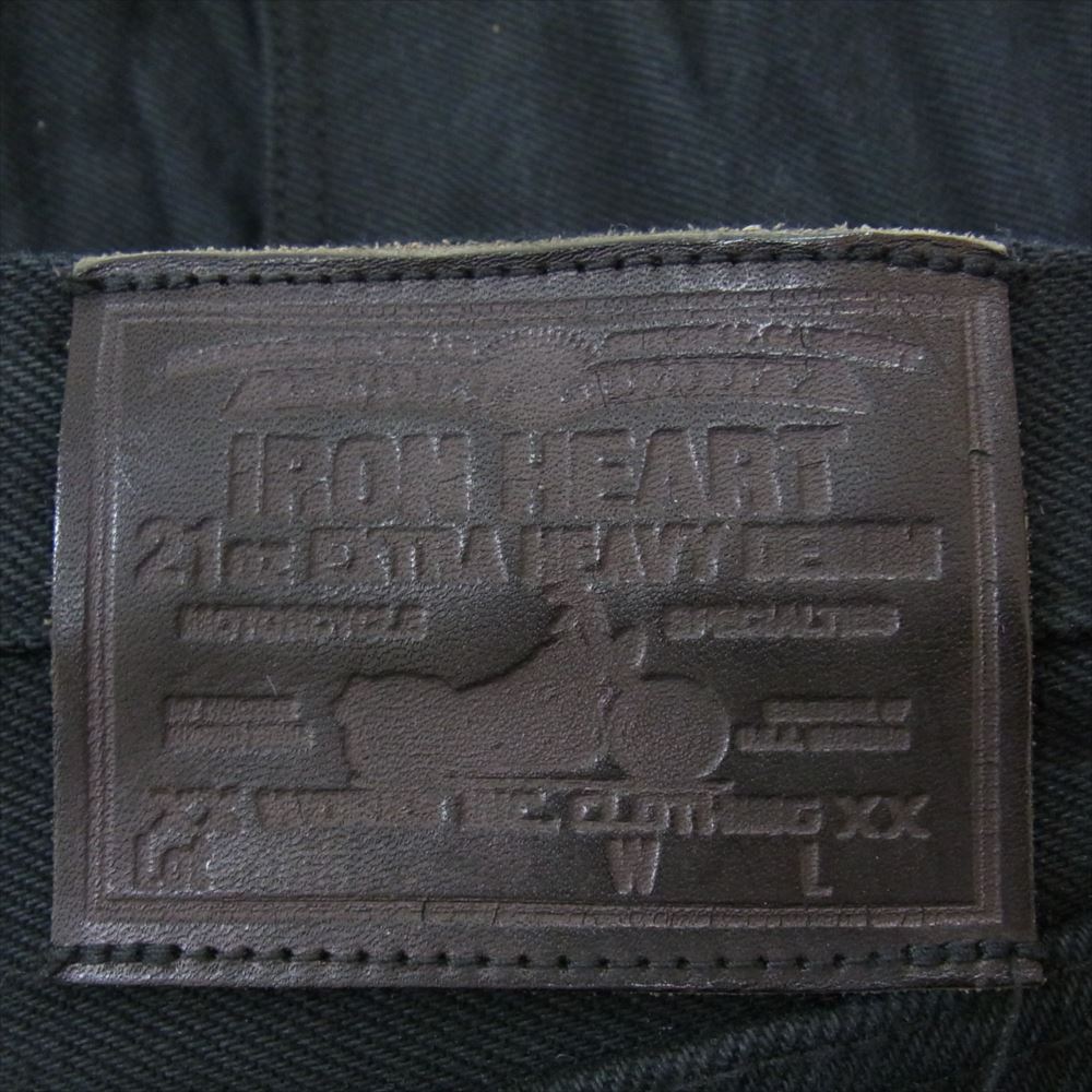 IRON HEART アイアンハート ストレート デニム パンツ ブラック系 31【中古】