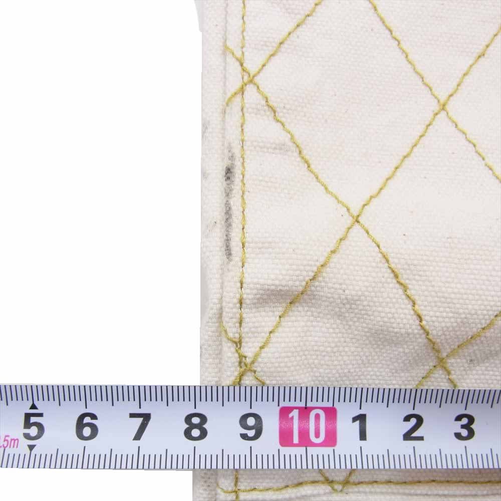 カリフォルニアライン ボタンフライ シンチバック ダブルニー ペインター ワーク パンツ オフホワイト系 29【中古】