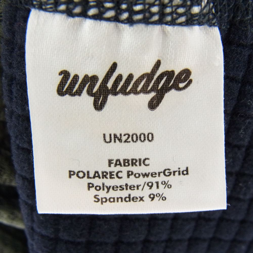 アンファッジ UN2000 FLEECE フルジップ ジップアップ フリースジャケット ネイビー系 M【中古】