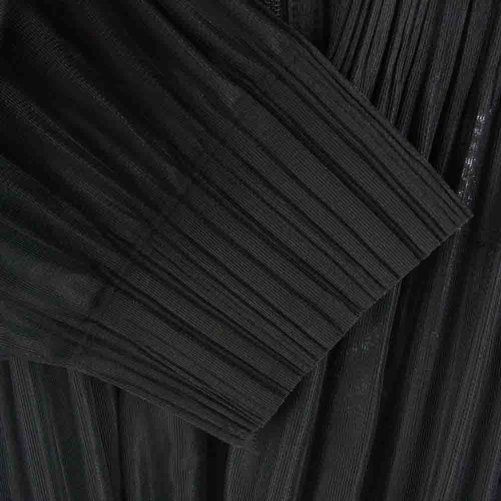 PLEATS PLEASE プリーツプリーズ イッセイミヤケ PP43-JC411 プリーツ加工 フルジップ ジップアップ パーカー ブラック ブラック系【中古】