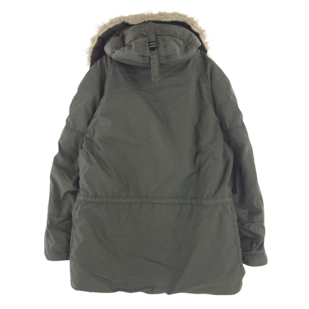 vintage 8415-00-376-1672 U.S.AIR FORCE PARKA EXTREME COLDWEATHER TYPE N-3B WITH SYNTHETIC FUR ON HOOD N-3B 85年会計  ミリタリージャケット モスグリーン系 M【中古】