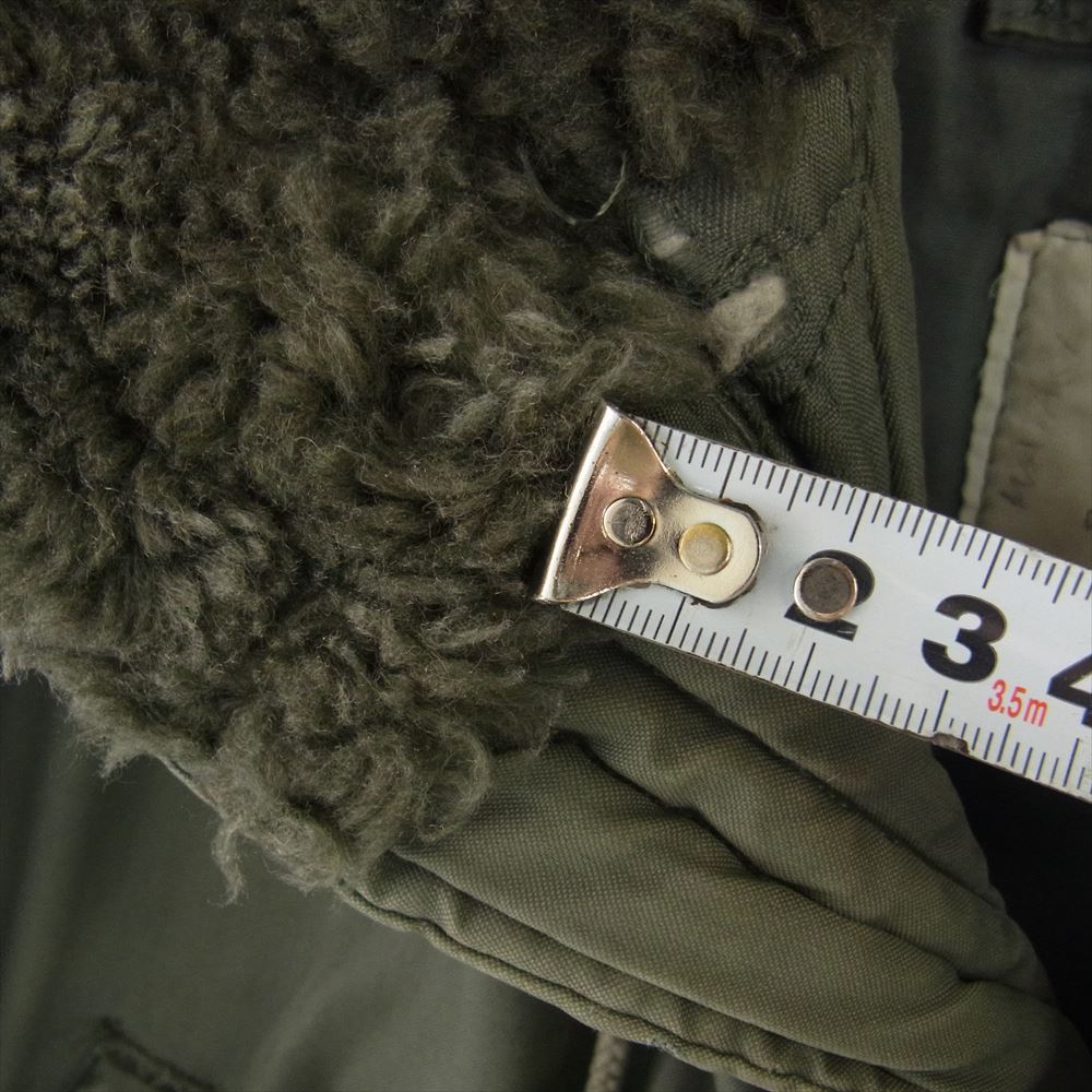 vintage 8415-00-376-1672 U.S.AIR FORCE PARKA EXTREME COLDWEATHER TYPE N-3B WITH SYNTHETIC FUR ON HOOD N-3B 85年会計  ミリタリージャケット モスグリーン系 M【中古】