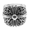 CHROME HEARTS クロムハーツ（原本無） CLASSIC OVAL クラシック オーバル クロス リング シルバー系 23号【中古】